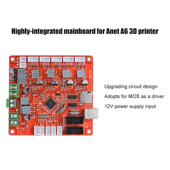 Anet A1284-Bazės Kontrolės Valdyba Motina Valdybos Mainboard Anet A2 A6 A8 A3S 3D PrinterDIY Savęs Surinkimas 3D Darbastalio, Spausdintuvas