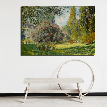 Claude Monet Parkas Tapybos Drobės Spausdina Sienos Nuotraukas Kambarį Namų Dekoro Modernios Sienos Meno Aliejaus Tapybai Plakatai Nuotraukas