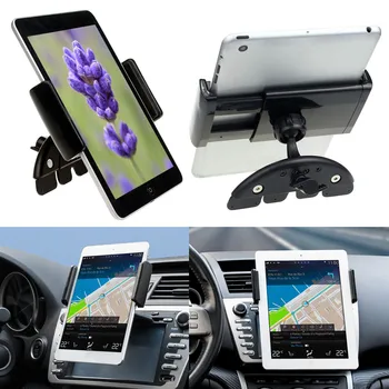 Universalus Automobilinis CD Lizdo Mobiliojo Telefono, Tablet Mount Turėtojas-Stovas Skirtas Ipad 