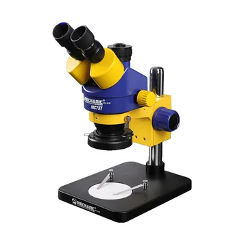 Pramonės MECHANIKAS-Klasės Trinokulinis Stereo Mikroskopas, 7X-45X Didelis, Platus Kampas, HD Kamera, Skirta 