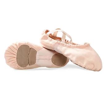 USHINE kokybės dėvėti, atsparus slydimui, atspari elastinga drobės mokymo kvėpuojantis scarpe da ballo donna baleto šokių bateliai moteris
