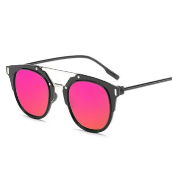 2020 Naujas mados ovalo retro akiniai nuo saulės moterims, moterims prekės ženklo dizaineris Veidrodis danga Saulės Akiniai vyrų zonnebril gafas de sol mujer