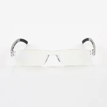 Vyrų, Moterų, Skaitymo Akiniai Frameless Nešiojamų Toliaregystė Akinių Plastikiniai lęšiai Su Retro Glassess Atveju 1.0 1.5-4.0 R171