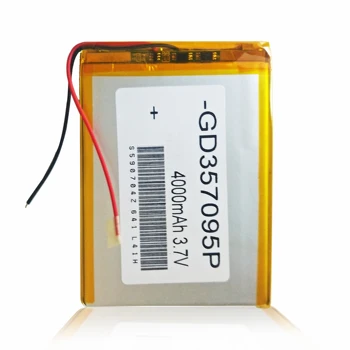 357090 3.7 V 4000mAh Li-Polimero Li-ion Baterija Elenberg TAB740 Eplutus G37s Etuline T752G Excelvan MT91