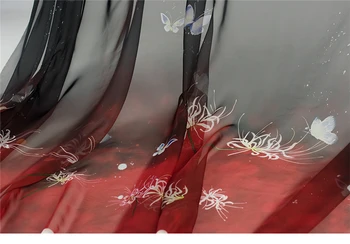 30D Bian Gėlių Atspausdintas Šifono Hanfu Audinio Sijonas Drabužių Vestuvės Dress Siuvimo Pasidaryk pats Dizaineris Audinio Didmeninės