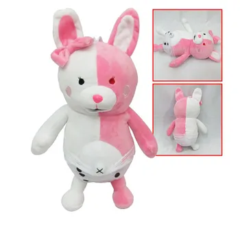 Naujas Rožinės Spalvos Balta Monomi Triušis Atvykimo Danganronpa Sukelti Laimingas Sumaištį Bear Rabbit Dangan Ronpa Monokuma Lėlės Pliušinis Žaislas