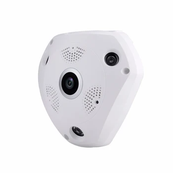 2MP Patalpų Laidinė IP Kamera 180/360 Laipsnių Fisheye Objektyvas infraraudonųjų SPINDULIŲ Naktinio Matymo P2P ONVIF Panoraminio VAIZDO Stebėjimo Kamera su POE