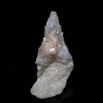 Natūralus Rožinis Kvarcas ir Dolomito Mineralinių kristalų pavyzdžių forma Hunan PROVINCIJOJE KINIJOS A2-6