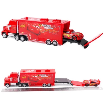 Disney Pixar Cars 2 3 Žaibas McQueen Mack Dėdė Sunkvežimių Jackson Audra Cruz 1:55 Diecast Metalo Lydinio Automobilių Modeliu Vaikų Žaislas