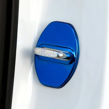 Audi A4 Q7 Q5 Q3 Automobilio Stiliaus Nerūdijančio Plieno Durų Užraktas Apsauginis Dangtelis Skydelio Apdaila Juoda Mėlyna Juoda Priedai