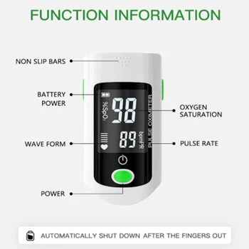 Skaitmeninis OLED Piršto Pulse Oximeter Buitinių Širdies ritmas, Kraujo Deguonies Įsotinimo Metrų Nešiojamų Spo2 PR Piršto Stebėti