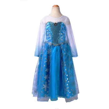 2020 Merginos Princesė Suknelės Elsa Suknelė Sniego Karalienė Cosplay Šalis Suknelė Fantasia Vestidos Anna Elsa Kostiumai Vaikams