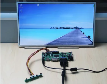 Yqwsyxl Kontrolės Valdyba Stebėti Rinkinys LTN140AT12 HDMI + DVI + VGA LCD LED ekrano Valdiklio plokštės Tvarkyklės